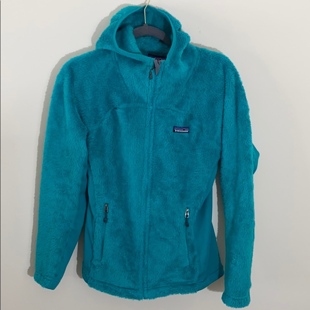 Patagonia Plush Synchilla Zip Up Jacket Green M